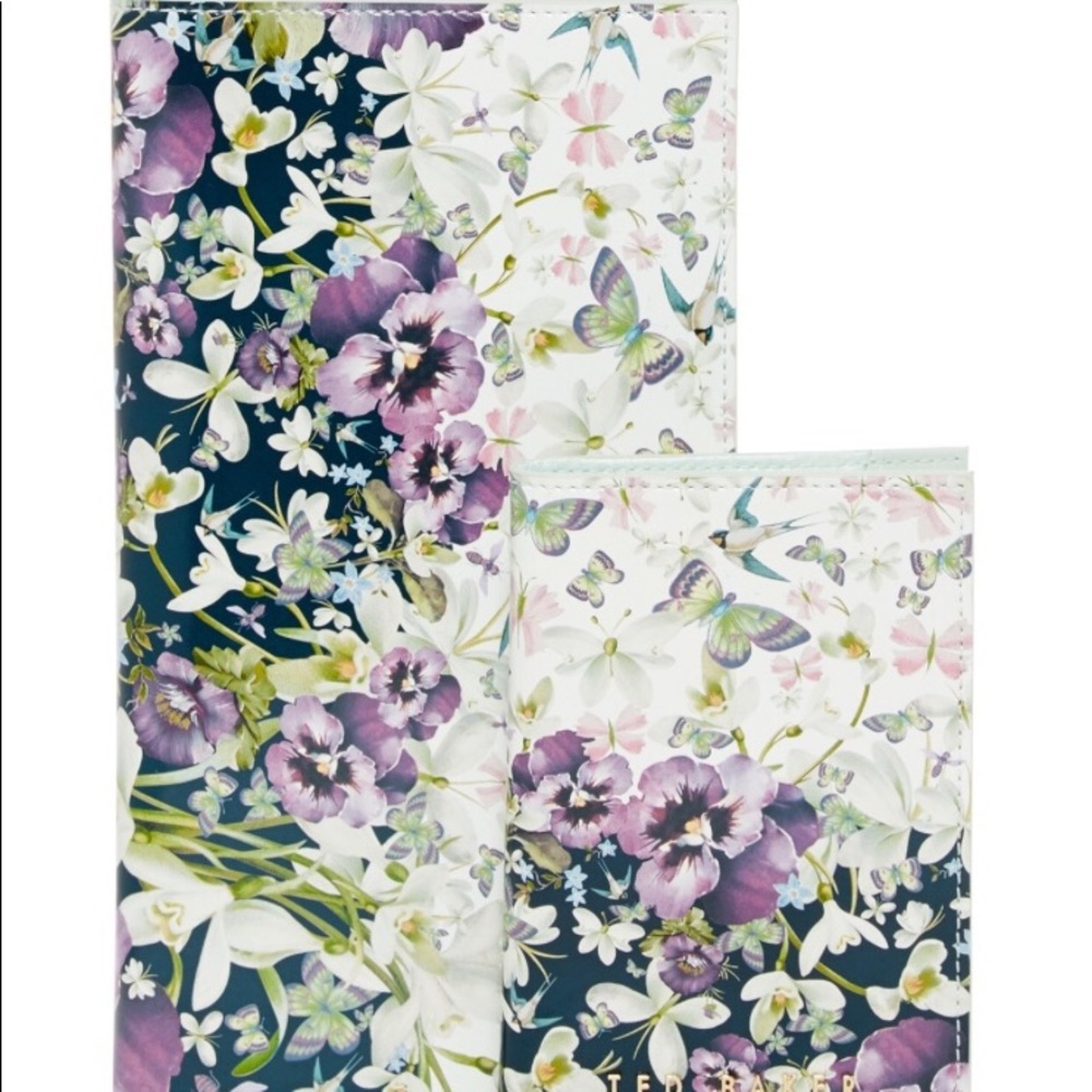 Ted Baker leather travel wallet passport holder - Picture 2 of 7